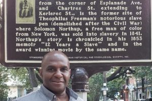 LD Azobra and Solomon Northup plaque