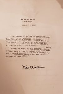 letter from the president